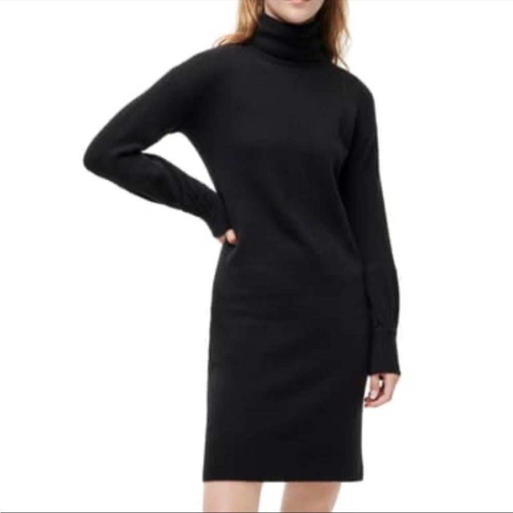 JCREW Turtleneck sweater dress black XS